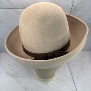 Vintage✨ Bloomingdale's✨Made In Italy✨Wool Bucket Bowler Hat✨Women's‎